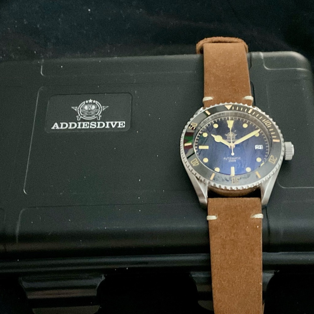 Handsome EUC Addiesdive Automatic Dive Watch w Bo… - image 8